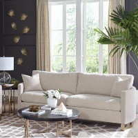 Everly Quinn Menzies 91" Square Arm Sofa with Reversible Cushions