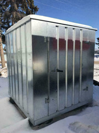 STANDARD 7 X 7 24 GAUGE STEEL Industrial Storage “Best Shed Ever” for Heavy Duty Oilfield, Construction and Energy Sec