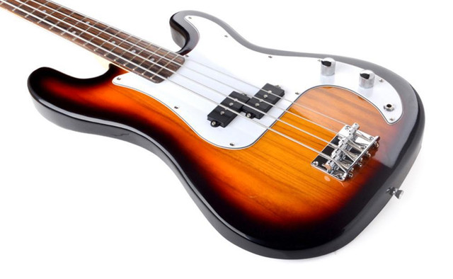 Bass Guitar for Beginners Regular Size Sunburst PPB834 in Guitars - Image 4