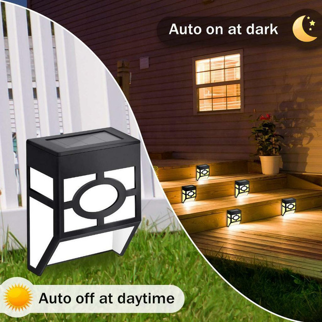 NEW 4 PACK RGB LED DECK POST SOLAR RGB LIGHT 1119855 in Outdoor Lighting in Manitoba