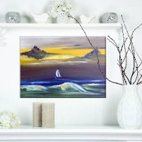 East Urban Home 'Sailing Yacht' Painting
