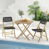 Bay Isle Home™ Amary Indonesia Teak Wood Folding Patio Dining Side Chair