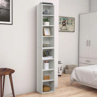 Ebern Designs 8-tier Standard Bookcase With Adjustable Shelves