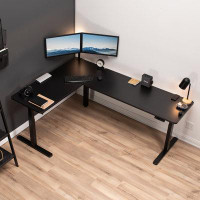 Vivo Electric 83" x 60" Stand Up Corner Desk