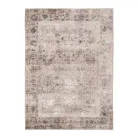 Ophelia & Co. Candace Traditional Bordered Premium Polyester High-Low Performance Area Rug