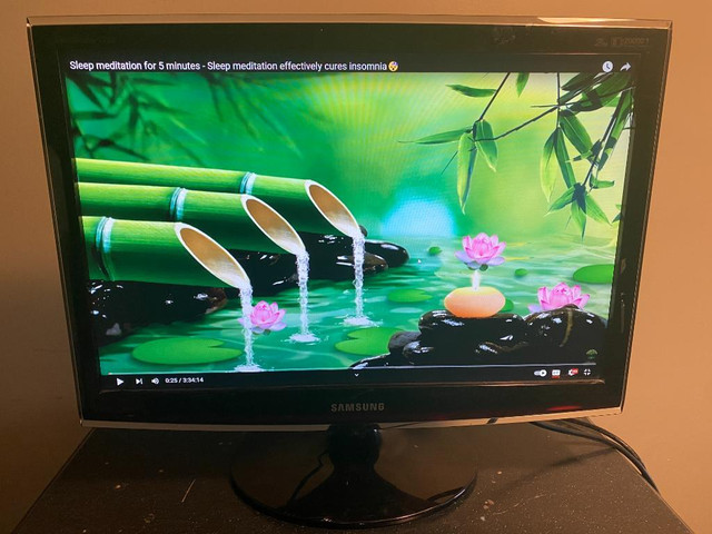 Used 22 Samsung  T220 LCD  monitor with HDMI for sale, Can Deliver in Monitors in St. Catharines