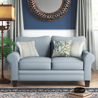 Lark Manor Desousa 65" Rolled Arm Loveseat with Reversible Cushion