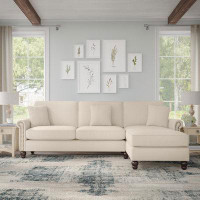 Wade Logan Aliye 102W Sectional Couch With Reversible Chaise Lounge
