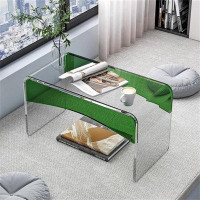 Wrought Studio Made Of Thickened Plastic Material, The Acrylic Coffee Table Is Durable And Requires No Assembly, Perfect