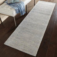 17 Stories 17 Storeys Lahoma Collection Modern Blue 2''3" X 7''6" Area Rug 1