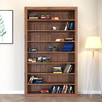 East Urban Home Southaven 86.6" H x 66.9" W Solid Wood Standard Bookcase
