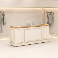 Red Barrel Studio Clothing store bar Simple modern reception desk desk