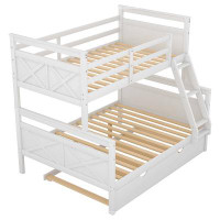 Harper Orchard Twin Over Full Bunk Bed With Ladder