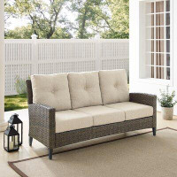 Crosley Rockport 77.13" Wide Outdoor Patio Sofa with Cushions