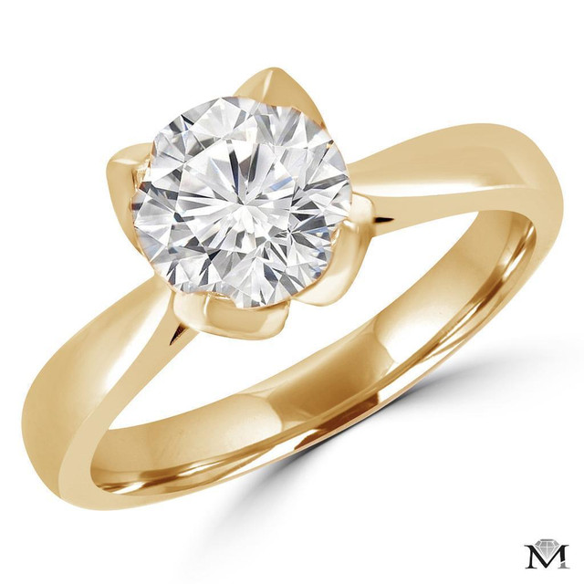 BAGUE EN OR DIAMANT SOLITAIRE 1.20 CT / SOLITAIRE DIAMOND ENGAGEMENT RING IN 14K GOLD 1.20 CARAT in Jewellery & Watches in Greater Montréal - Image 3
