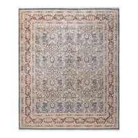 The Twillery Co. Keenan One-of-a-Kind Traditional Hand-Knotted Blue/Red/Ivory Area Rug 8'4" x 10'1"