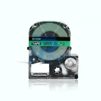 Weekly Promo! Epson LC-4GBP LabelWorks Standard LK Label Tape, 12mm, Black On Green, SC12GW, 1/Pack, Compatible
