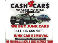 CALL 416-688-9875 We pay cash for SCRAP CARS AND USED CARS $200-5000