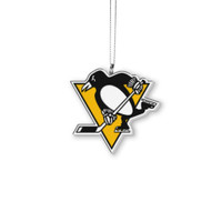 Pittsburgh Penguins Resin Logo Style Ornament (New)