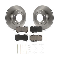 Front Disc Rotors and Ceramic Brake Pads Kit by Transit Auto K8C-100159