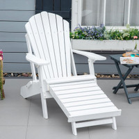 Adirondack Chair 30.75" x 55" x 37" White