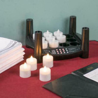 12 Piece Warm White Rechargeable Flameless Tea Light Replace *RESTAURANT EQUIPMENT PARTS SMALLWARES HOODS AND MORE*