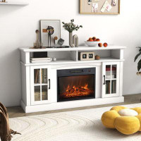 Latitude Run® Kynadi TV Stand for TVs up to 65" with Electric Fireplace Included