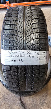 235/50/18 4 pneus HIVER Michelin BON ÉTAT / INSTALLÉ