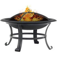 Red Barrel Studio 20.47'' H x 29.92'' W Cast Iron Wood Burning Outdoor Fire Pit