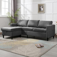 Ebern Designs Dacoda 3 - Piece Upholstered Sectional