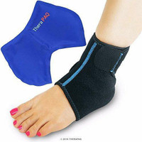 NEW COMPRESSION ANKLE WRAP & GEL PACK 615702