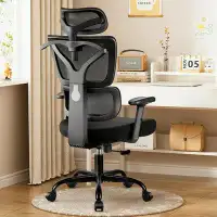 Coolhut Coolhut Ergonomic Office Chair, Mesh Computer Desk Chair With Adjustable Armrest, High Back Chair For Big And Ta