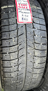 P 225/55/ R16 Michelin X-Ice Winter M/S*  Used WINTER Tires 60% TREAD LEFT  $60 for THE TIRE / 1 TIRE ONLY !!