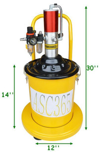 5 Gal Air Grease Injector Pneumatic Compressed Pump High Pressure Delivery Fill #140046