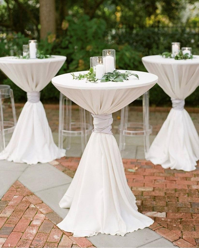 CRUISER TABLE WITH A LINEN RENTAL. CRUISER TABLE RENTAL. [RENT OR BUY] 6474791183, GTA AND MORE. PARTY RENTALS. TENT in Dining Tables & Sets in Toronto (GTA)