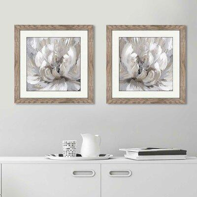 House of Hampton 'Burst of Spring I' 2 Piece Framed Acrylic Painting Print Set in Arts & Collectibles