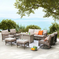 Red Barrel Studio 7 Piece Outdoor Conversation Set With Cushions