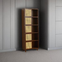 RARLON 73.14" H x 26.53" W Solid Wood Standard Bookcase