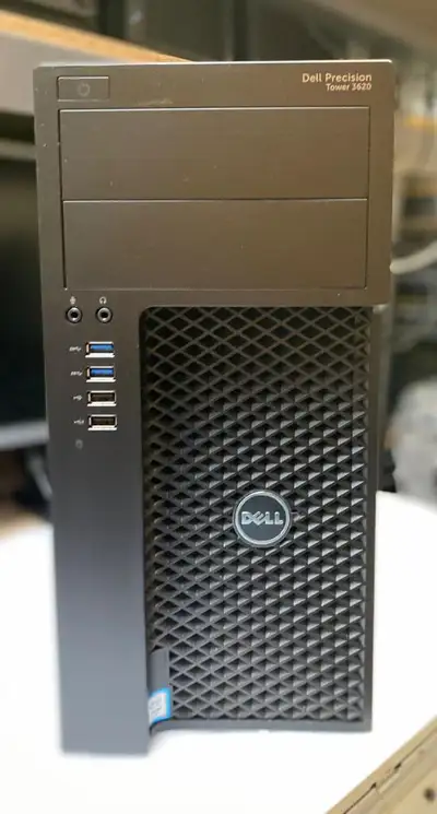 Dell Precision Tower 3620 with E3-1220 V5 Processor, 32 GB RAM, 256 GB M.2 SATA.