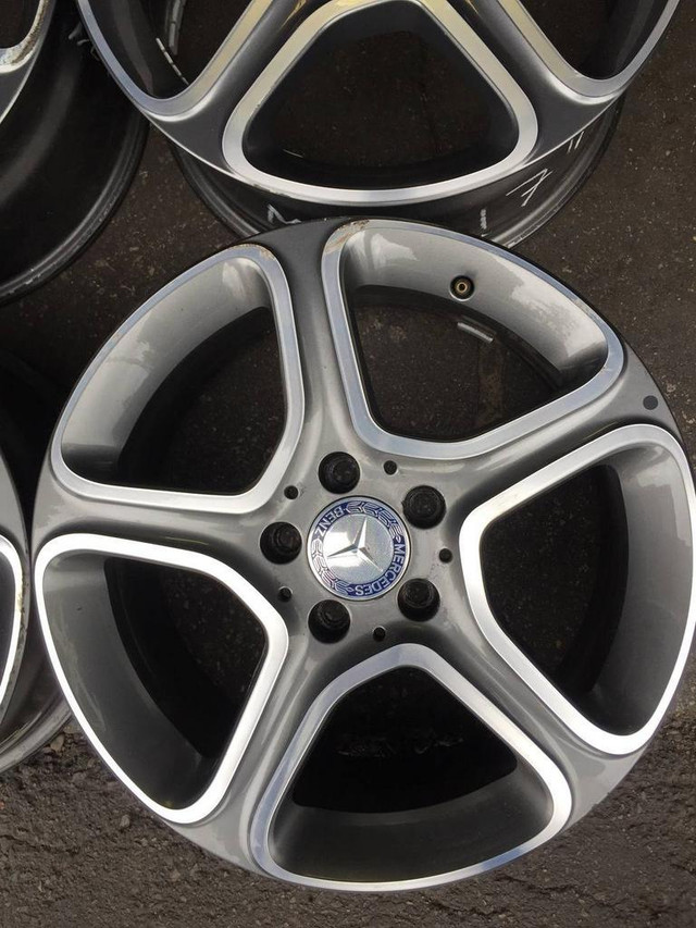 17 inch MERCEDES-BENZ CLA OEM SET OF 4 USED RIMS 7.5Jx17 ET52.5 in Tires & Rims in Ontario - Image 2