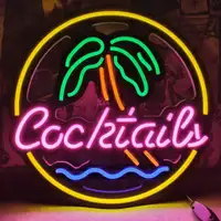 NEW NEON LED WALL SIGN COCKTAILS 228436