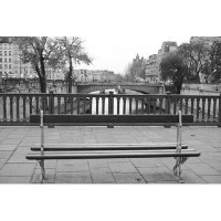 Lillian August Pont Neuf Bench' Framed Photographic Print