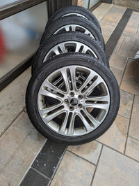 LINCOLN MKZ /   FORD ESCAPE   HIGH PERFORMANCE  MICHELIN  WINTER    TIRES 235 / 45 /  18 ON     FACTORY OEM ALLOY WHEELS