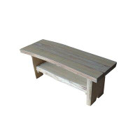 Loon Peak Teri Solid Wood Coffee Table with Storage