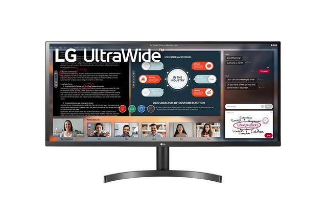 LG ULTRAWIDE LED MONITOR IPS 34 INCH 34WL60TM 75Hz 2560 x 1080 5ms 21:9 - WE SHIP EVERYWHERE IN CANADA ! - BESTCOST.CA in Monitors