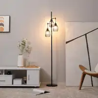 Floor Lamp 11.8"L x 11.8"W x 67.1"H Black