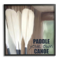 Stupell Industries Paddle Your Own Canoe Framed Giclee Art by Kim Allen