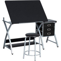 Latitude Run® Debi Drafting Table and Chair Set