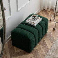 MABOLUS 29.53"Green Upholstered Bench