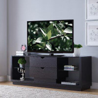 Latitude Run® Modern Rustic Red Cocoa TV Stand With Two Drawers
